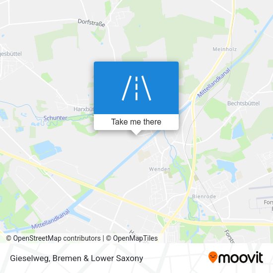 Gieselweg map