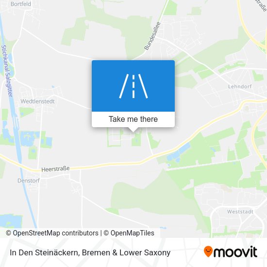 In Den Steinäckern map