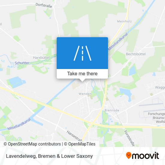 Lavendelweg map