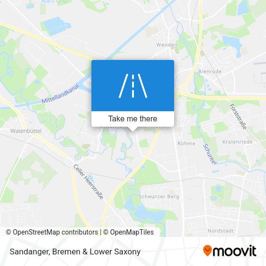 Sandanger map