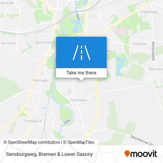 Sensburgweg map