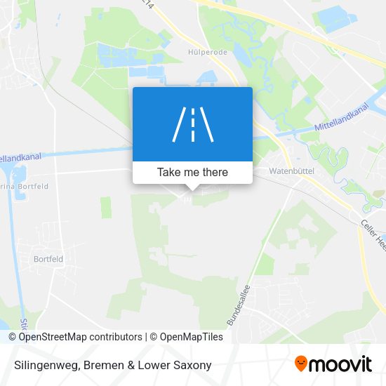 Silingenweg map