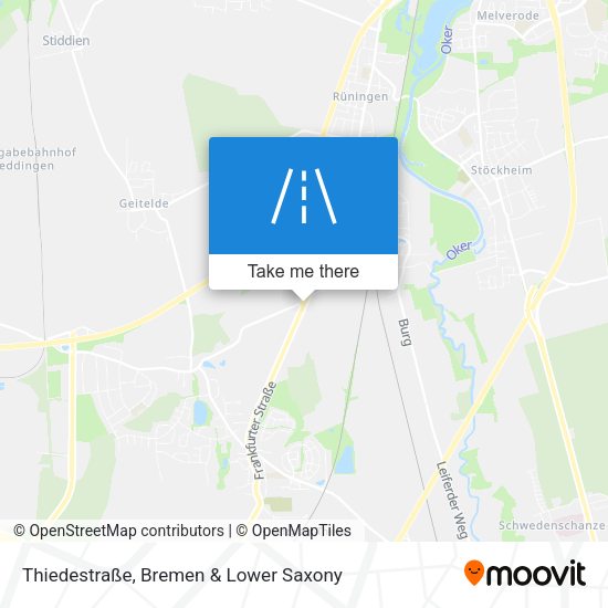 Thiedestraße map
