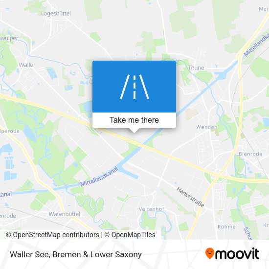 Waller See map