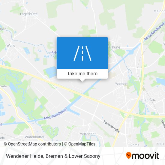 Wendener Heide map