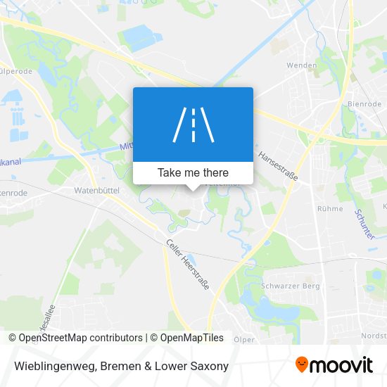 Wieblingenweg map