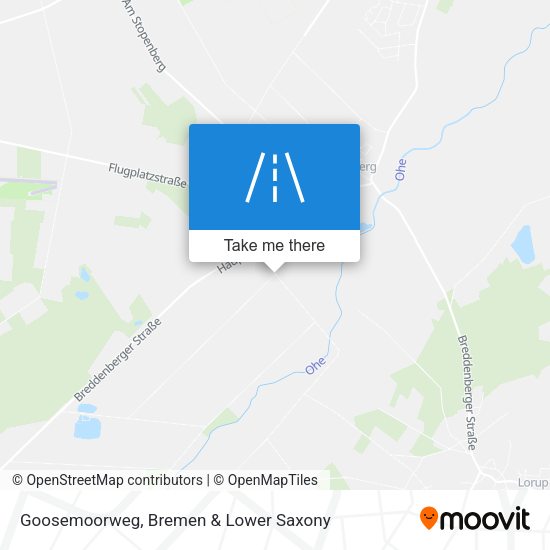 Goosemoorweg map