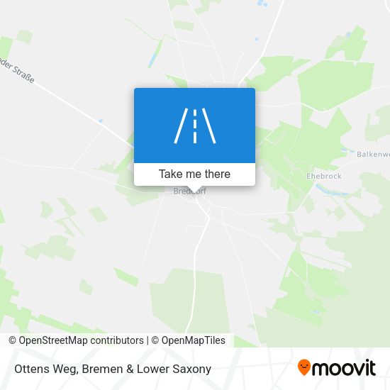 Ottens Weg map