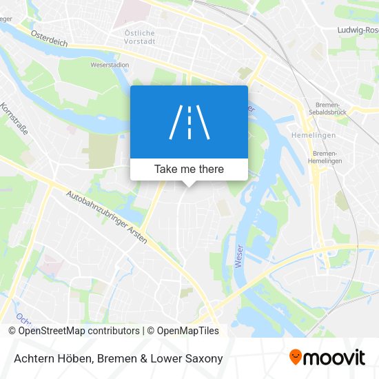 Achtern Höben map