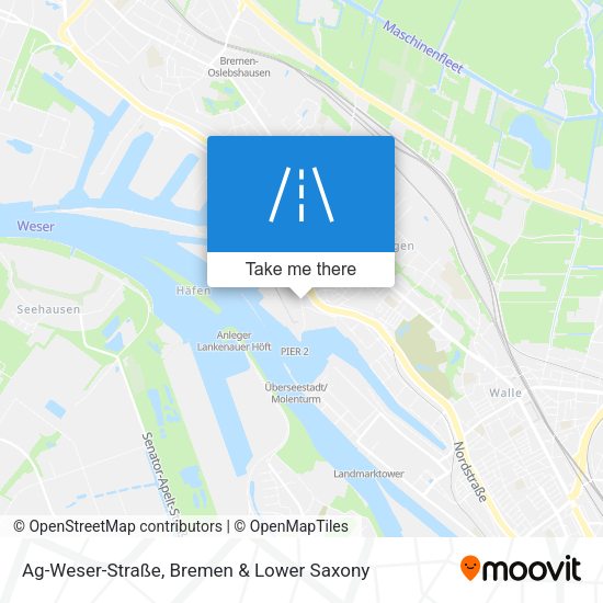 Ag-Weser-Straße map