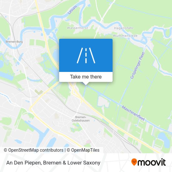 An Den Piepen map