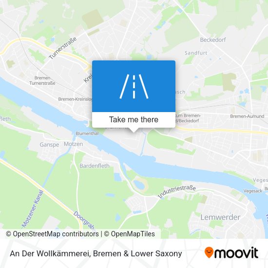 An Der Wollkämmerei map