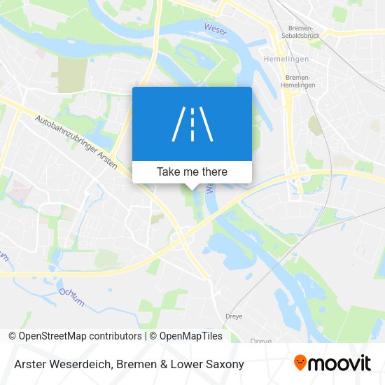 Arster Weserdeich map