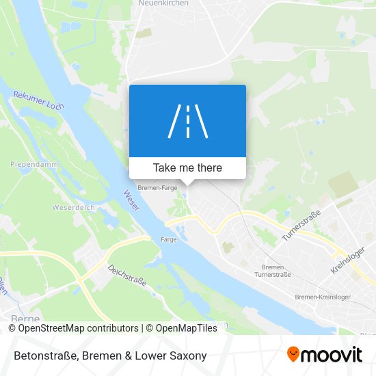 Betonstraße map