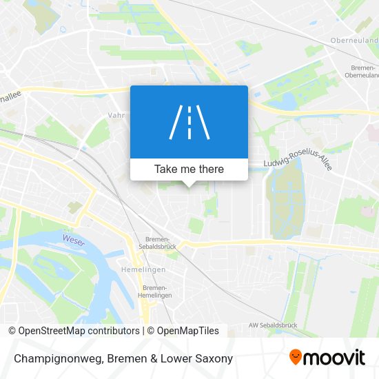 Champignonweg map