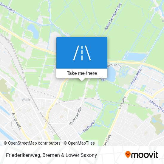 Friederikenweg map