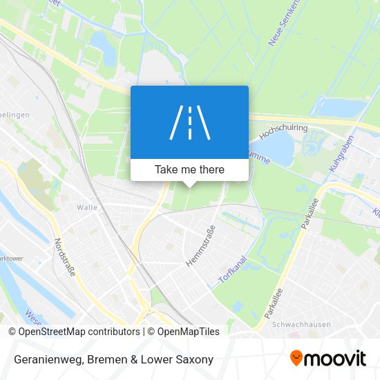 Geranienweg map
