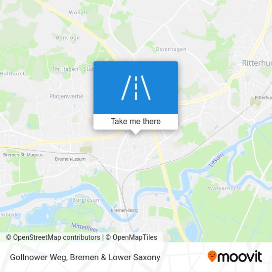 Gollnower Weg map