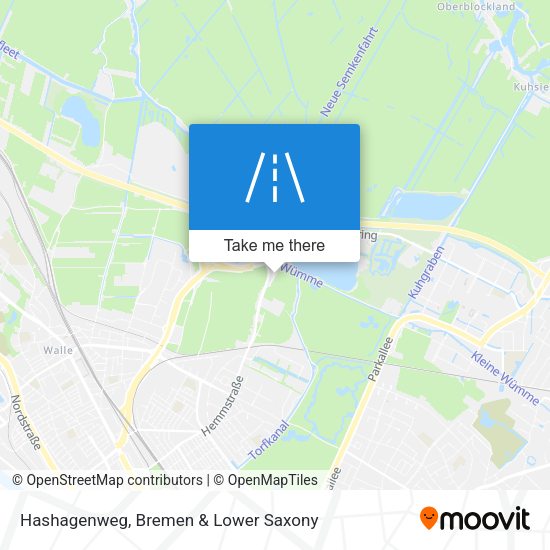 Hashagenweg map