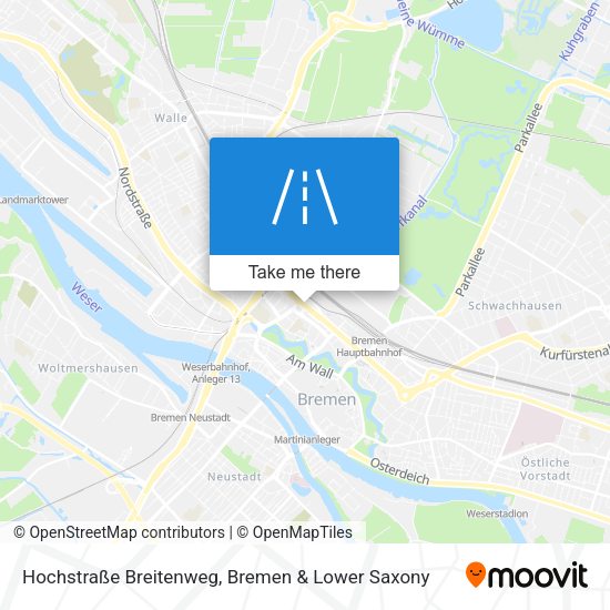 Hochstraße Breitenweg map