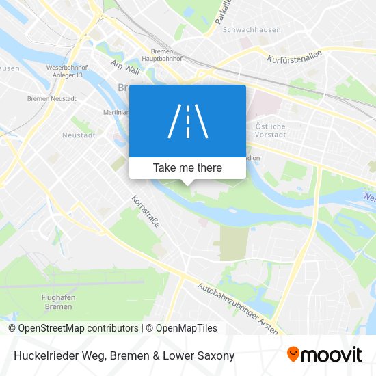 Huckelrieder Weg map