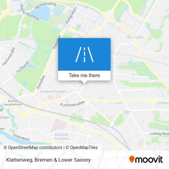 Klattenweg map