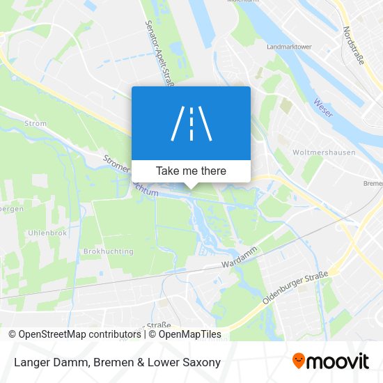 Langer Damm map