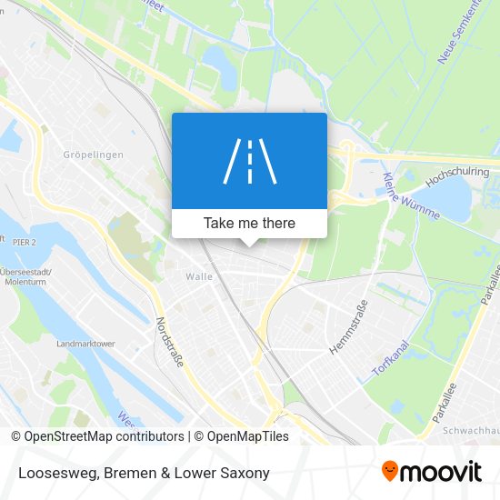 Loosesweg map