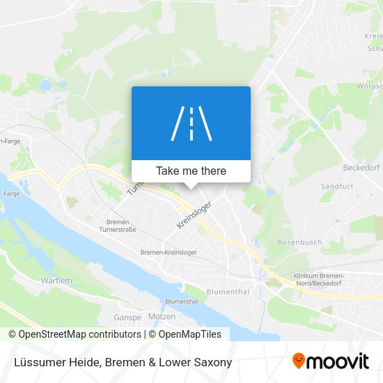 Lüssumer Heide map