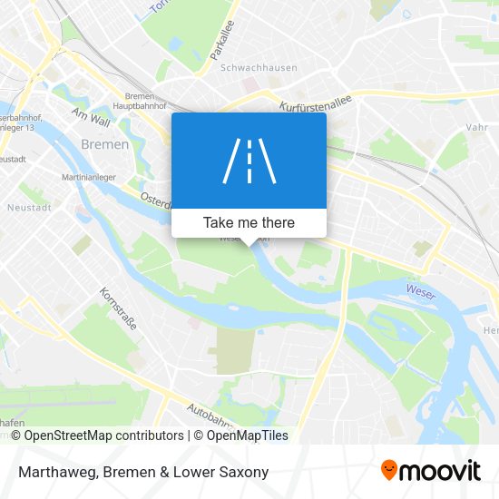 Marthaweg map