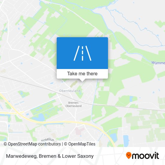 Marwedeweg map