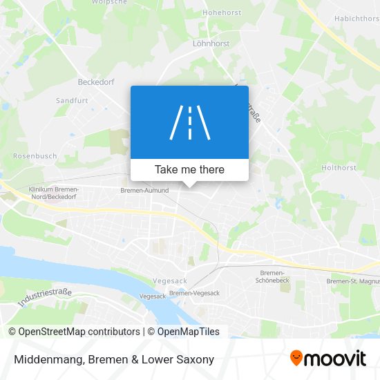 Middenmang map