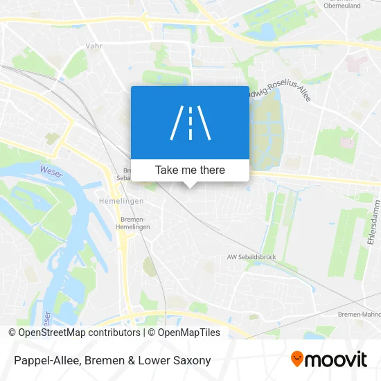 Карта Pappel-Allee
