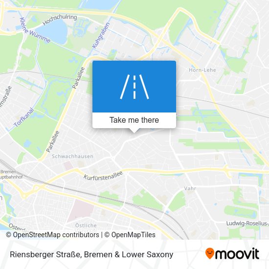 Riensberger Straße map