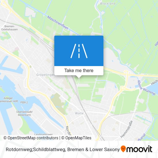 Rotdornweg;Schildblattweg map