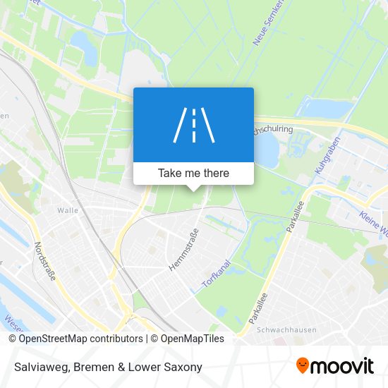 Salviaweg map