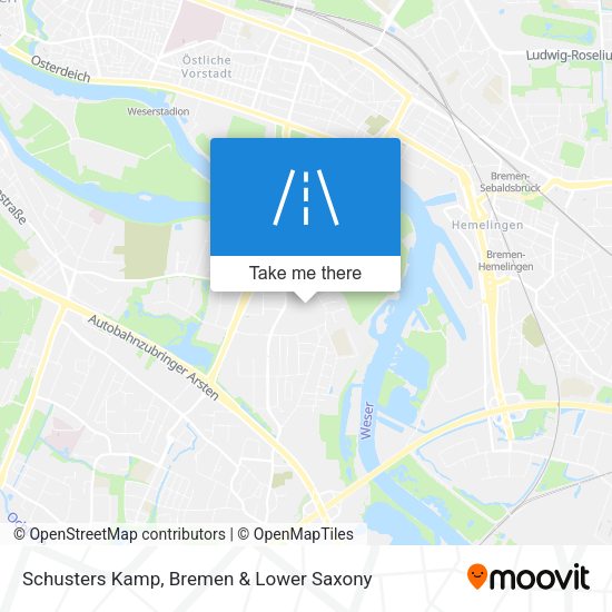 Schusters Kamp map
