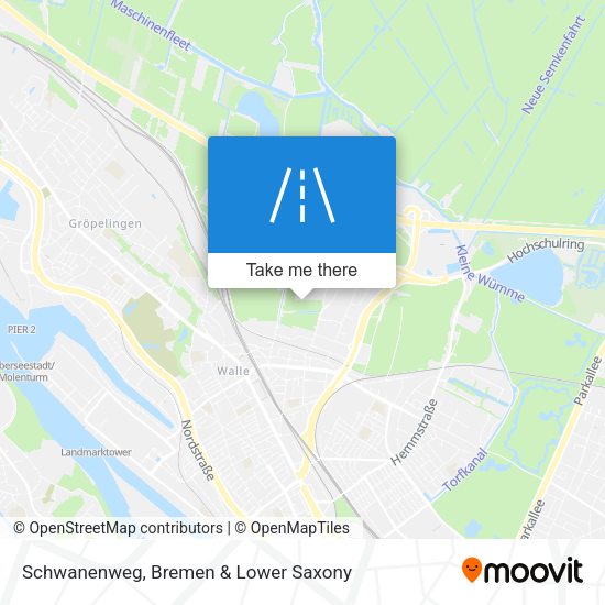 Schwanenweg map