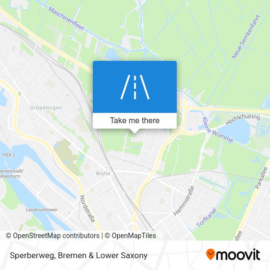 Sperberweg map