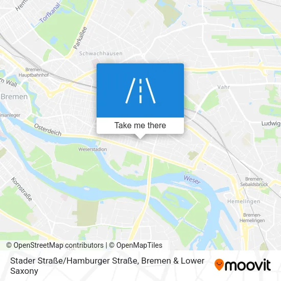Карта Stader Straße/Hamburger Straße