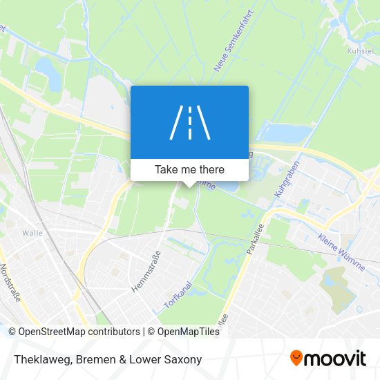 Theklaweg map