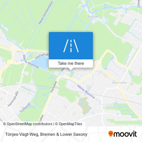 Tönjes-Vagt-Weg map