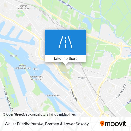 Waller Friedhofstraße map