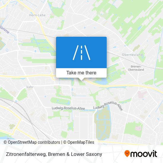 Zitronenfalterweg map