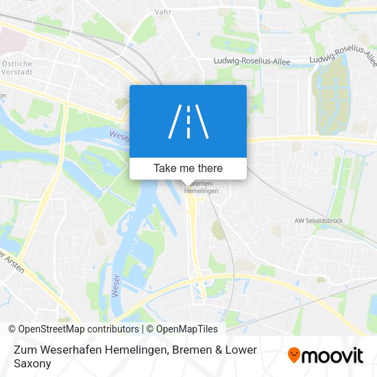 Zum Weserhafen Hemelingen map