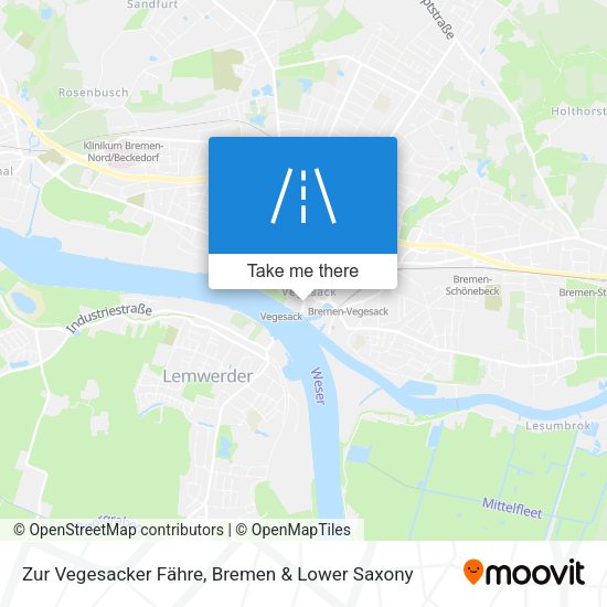 Zur Vegesacker Fähre map