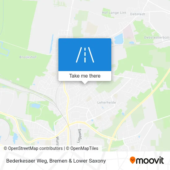 Карта Bederkesaer Weg