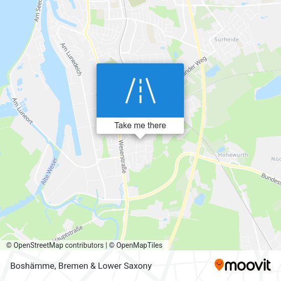 Boshämme map
