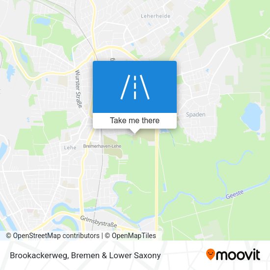 Brookackerweg map