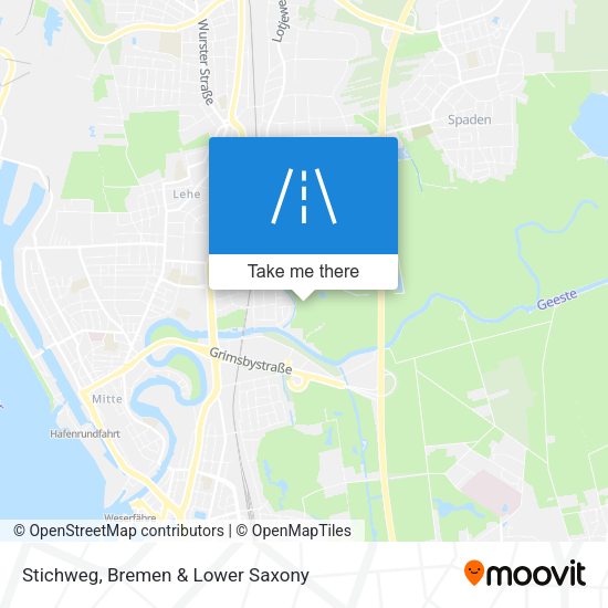 Stichweg map